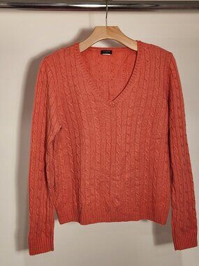 Y2K J. Crew Melon Cable knit Sweater Women's Size S